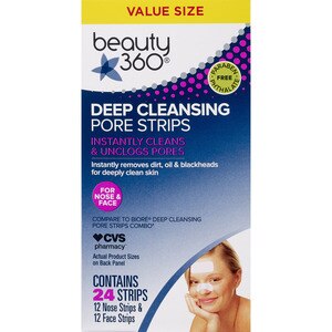 Beauty 360 Deep Cleansing Pore Strips, 24 Ct , CVS