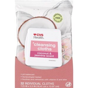 CVS Health Cleansing Cloths, Coconut & Jasmine, 32 Ct