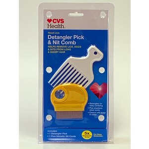  CVS Head Lice Detangler Pick & Nit Comb 