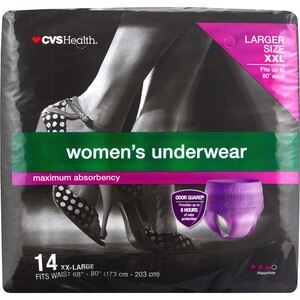  CVS Health Women's Maximum Absorbency Underwear 