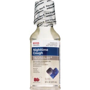 CVS Health - Jarabe para la tos, para la noche, 8 oz