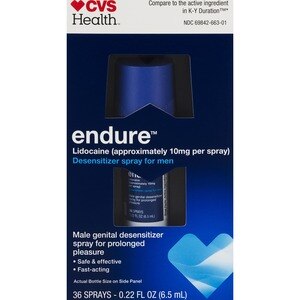 CVS Health Endure Licocaine Men's Desensitizing Spray, 0.22 FL Oz - 0.22 Oz