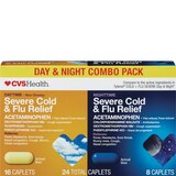 CVS Health Day + Nighttime Severe Cold & Flu Relief Caplet Combo Pack, 24 CT, thumbnail image 1 of 2