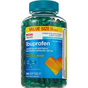 CVS Health - Ibuprofen en cápsulas blandas, 200 mg