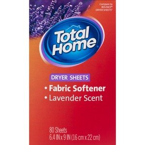 Total Home Dryer Sheets and Fabric Softener, 80 CT