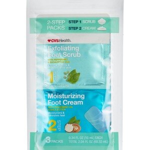 CVS Health - Exfoliante para pies y crema hidratante para pies