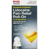 CVS Health Maximum Strength Lidocaine Pain Relief Plus Menthol Roll-On, 2.5 FL OZ, thumbnail image 1 of 6