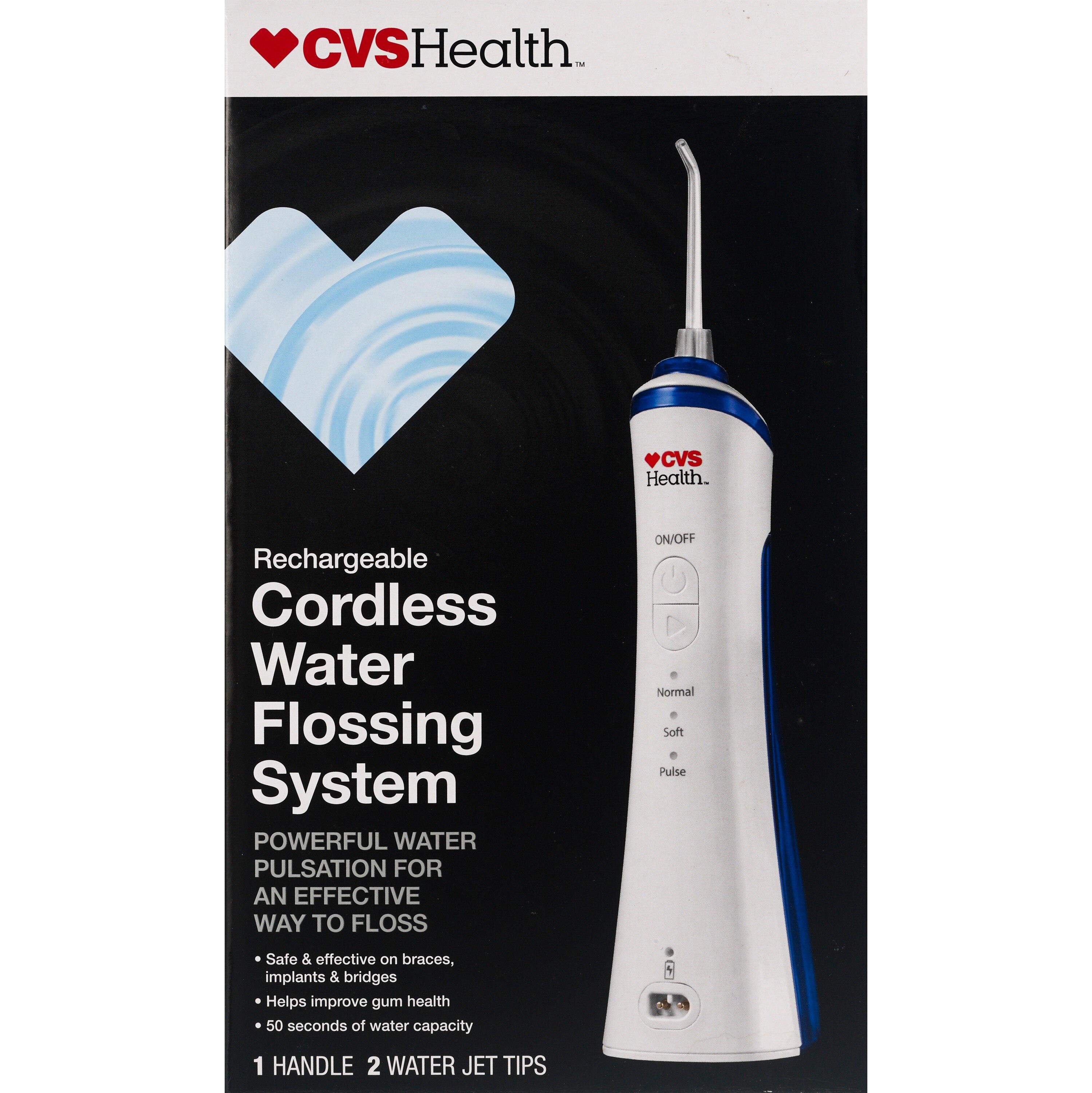 CVS Health - Sistema recargable de irrigación bucal inalámbrico