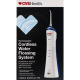 CVS Health Rechargeable Cordless Water Flossing System, thumbnail image 1 of 7
