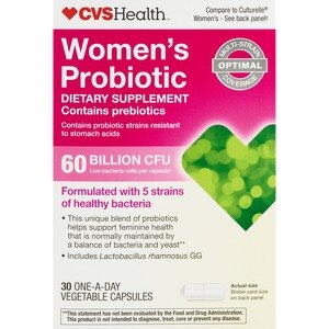 CVS Health Women's Probiotic One-A-day Vegetable Capsules, 30 CT