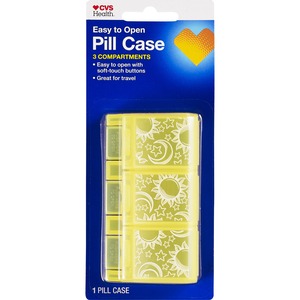 CVS Health 3-Compartment Soft Touch Pill Case