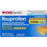 CVS Health Ibuprofen 200 MG Liquid Filled Mini Softgels, thumbnail image 1 of 6