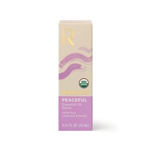 Radiance 100% Organic Essential Oil Blend Peaceful, 0.51 Oz - 0.5 Oz , CVS