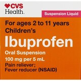 CVS Health Children's Ibuprofen Dye Free Pain Reliever & Fever Reducer (NSAID) Oral Suspension, Berry, thumbnail image 3 of 6