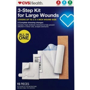 CVS Health 3-Step kit for large wounds