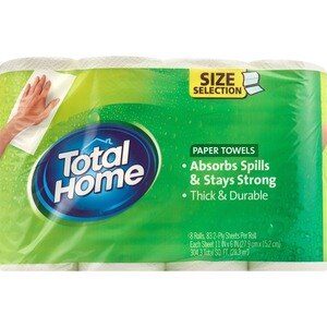  Total Home Paper Towels, 8/Pack 
