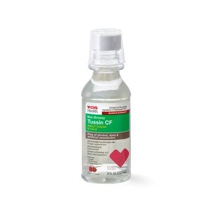 CVS Health Non-Drowsy Tussin CF Adult Cough, Cherry, 8 OZ