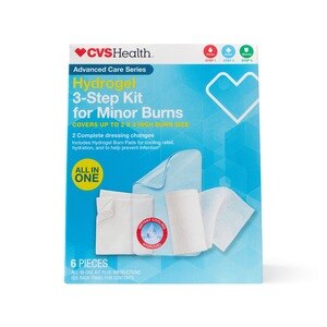 CVS Health Hydrogel - Kit de 3 pasos para quemaduras leves