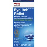 CVS Health Eye Itch Relief Antihistamine Eye Drops, 0.34 OZ, thumbnail image 1 of 2