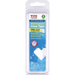 CVS Health Waterproof Clear pre-cut Tape 24 CT