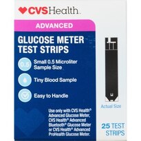 CVS Health Advanced - Tiras de prueba para medir la glucosa