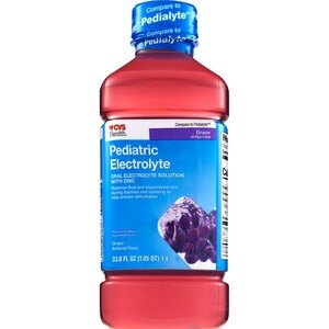 CVS Health Pediatric Electrolyte Oral Solution, Grape, 1 L - 33.8 Oz