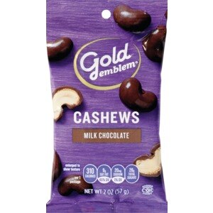  Gold Emblem Milk Chocolate Cashews, 2 OZ 