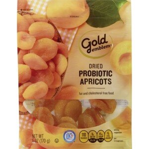  Gold Emblem Dried Probiotic Apricots, 6 OZ 