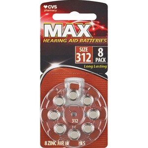 CVS Health Hearing Aid Batteries Size 312, 8 Ct