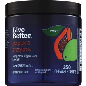 Live Better Papaya Enzyme, 250 Ct , CVS