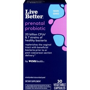 Live Better - Probióticos prenatales en pastillas, 30 u.