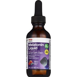 CVS Health Melatonin Liquid Sleep Aid, 3 mg, Berry Flavor, 2 OZ
