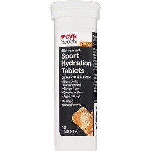 CVS Health Effervescent Sport Hydaration Tablets, Orange, 10 CT