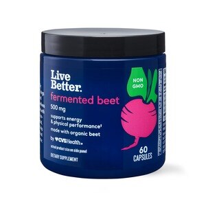  Live Better Fermented Beet 500mg, 60 CT 