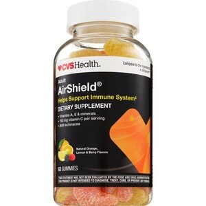 CVS Health Adult AirShield, Immune Support Gummies, Mixed Berry, 63 Ct