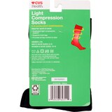CVS Health Over-the-Calf Length Compression Socks Unisex, 1 Pair, Black, thumbnail image 2 of 2