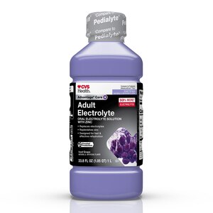 CVS Health Advantage Care Plus Electrolyte Solution, Iced Grape, 33.8 FL Oz - 33.8 Oz