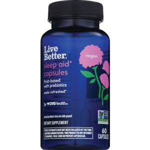 Live Better Natural Sleep Vegetable Caplets, 60 CT