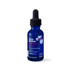  Live Better Elderberry Liquid, concentrate drops, 1 OZ 