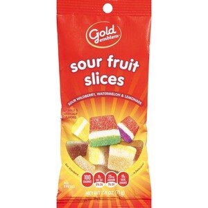  Gold Emblem Sour Fruit Slices, 2.5 OZ 