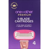 one+other Women's Blissfully Smooth 5 Blade Razor Refills, thumbnail image 1 of 3