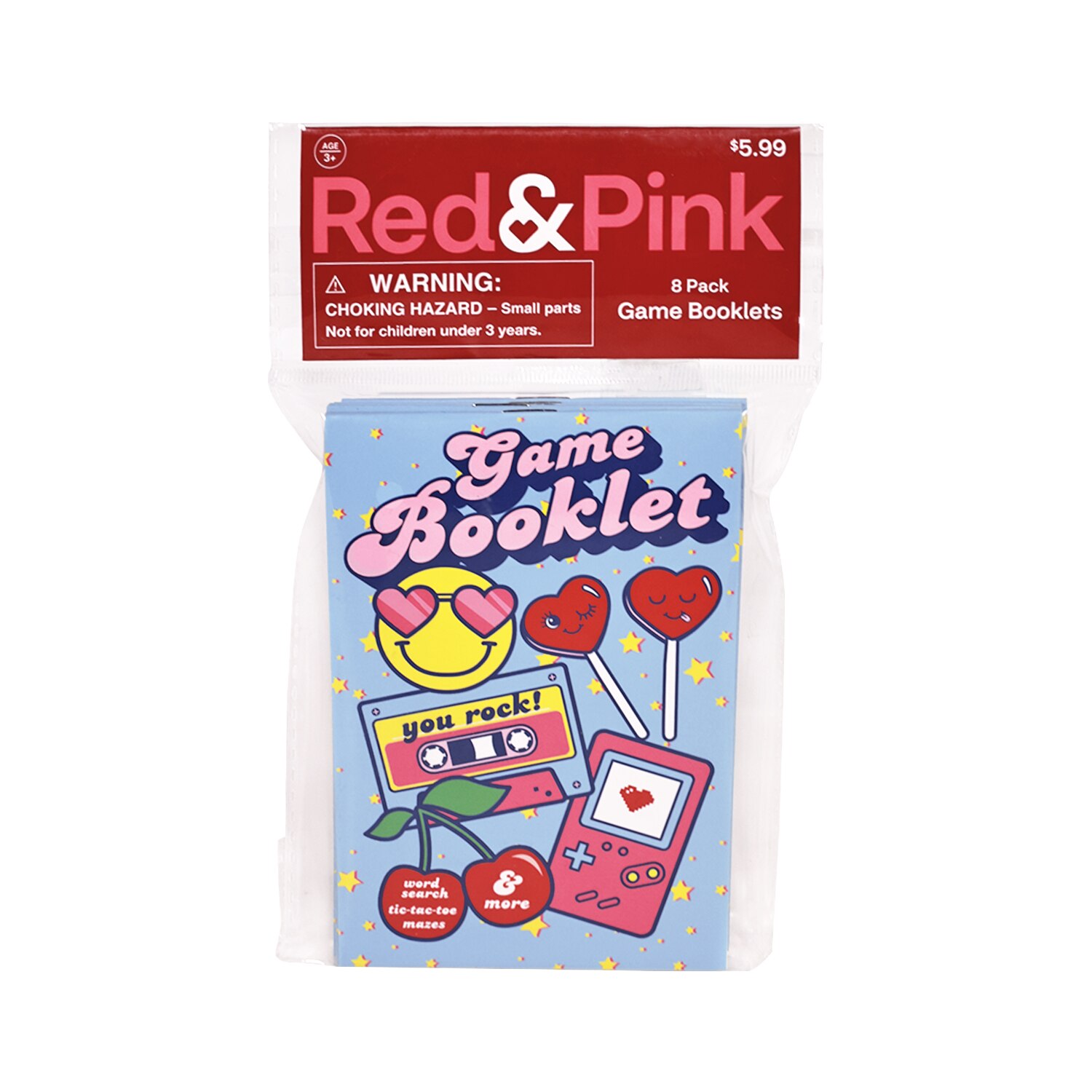 Red & Pink Game Booklets, 8pk - 8 Ct , CVS