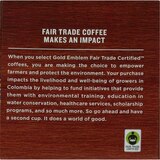 Gold Emblem Fair Trade Colombian Premium Ground Coffee Single-Serve Cups, 3.99 oz, thumbnail image 4 of 4
