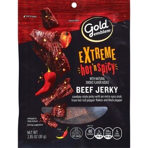 Gold Emblem Extreme Hot 'N Spicy Beef Jerky, 2.85 OZ