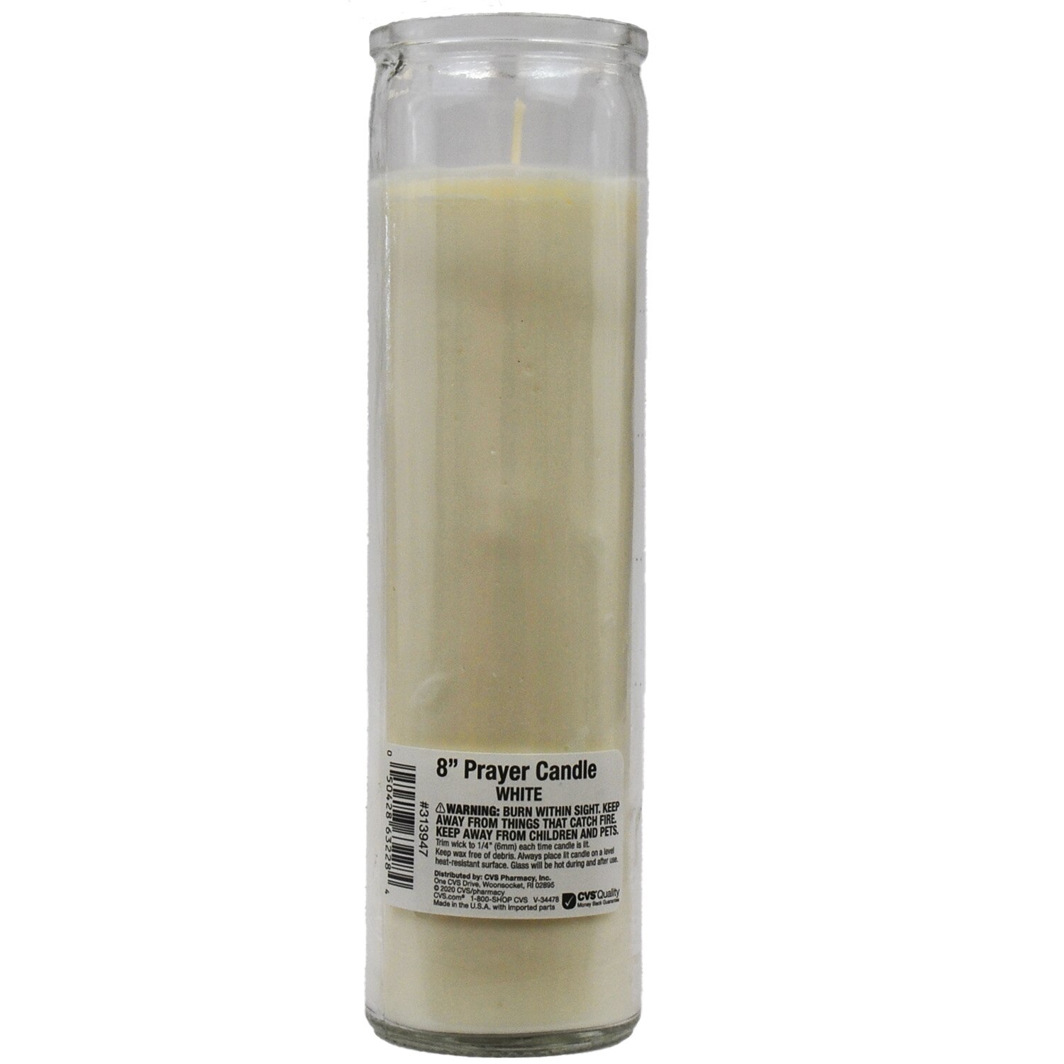 CVS Health White Pillar Candle - 1 Ct