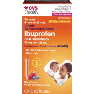 CVS Health Infant Pain + Fever Reliever Concentrated Drops, 0.5 OZ