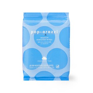 Pop-arazzi Fragrance Free Cleansing Wipes, 25CT