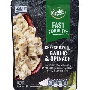 Gold Emblem Fast Favorites Cheese Ravioli with Garlic & Spinach, 8 OZ