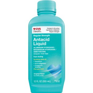 CVS Health Regular Strength Antacid Liquid, Original Flavor, 12 fl oz