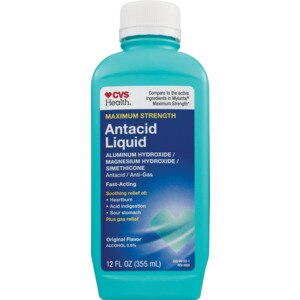 CVS Health Maximum Strength Antacid Liquid, Original Flavor, 12 fl oz